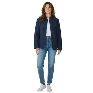 kiko Size XS Blue Women’s Jacket 100% silk with Pockets    Brand New # 55